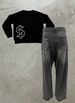 European And American Fashion Retro American High Street Washed Old Rough Edge Jeans Personalized Street Casual Straight-leg Pants_viptrois.com