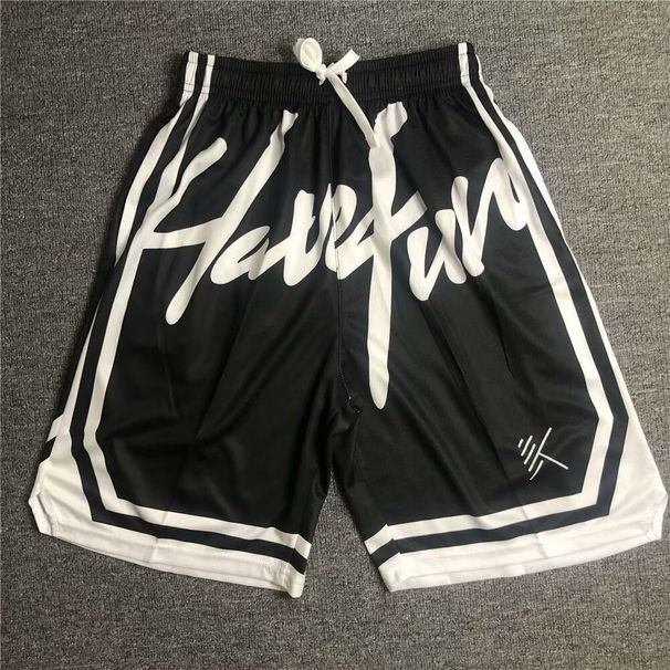 Men's Letter Print Casual Shorts - Streetwear Breathable 5-Inch Athletic Shorts With Comfort Fit Comfort-Stretch Fabric_viptrois.com
