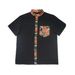 Men's Clothing Men's Floral Short Sleeved Shirt Ethnic Retro Print Shirt Loose Button Street Wear Clothes_viptrois.com