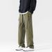 Men’s Utility Cargo Pants – Oversized Streetwear Trousers With Adjustable Waist & Multi-Pockets (Black/Grey/Khaki/Army Green)_viptrois.com