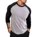 New Long-sleeved Round-neck T-shirt For Men, Loose And Breathable Large-sized Base Layer, Casual Shoulder Sleeve Top_viptrois.com