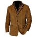 Pulse 2025 Cross-Border Spring Autumn New European And American Fashion Retro Jacket Men's Casual Coat Turn-Down Collar_viptrois.com