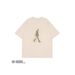 Unisex Heavyweight Pure Cotton T-Shirt Short Sleeved Unique Design High Street Style Loose Fit Blurry Image Print_viptrois.com