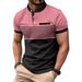 Unbeatable Quality 2025 Summer New Striped Stand Up Collar Short Sleeved Polo Men's Golf Henry Shirt_viptrois.com