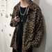 Leopard Print Long-sleeve Stylish Cool Spring And Autumn High Street Hong Kong Style Shirt, Versatile Men's Clothing,_viptrois.com
