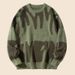Cozy Couple Knit Sweater - Loose Fit Round Neck Long Sleeve Pullover For Autumn/Winter, Soft & Breathable Fabric, Unisex Casual Wear_viptrois.com