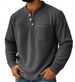 2025 Men's New Solid-color Corduroy Three-button Shirt Collar Men Polo_viptrois.com