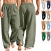 2026 Men's Loosely-Fitting Casual Sport Pants With Pocket Tie Strings And Solid Color Business Pants_viptrois.com