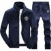 Men's Athletic Zip-Up Tracksuit Set | Lightweight & Breathable | Sizes M-8XL (Red/Black/Navy/Gray) | Cross-Border Exclusive_viptrois.com