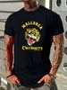 Mallorca Crazy Tiger Vintage T Shirts Size XL Versatile Summer Slightly Comfortable Top For Everyday Wear Designer Clothes Unisex Graphic Stylish_viptrois.com