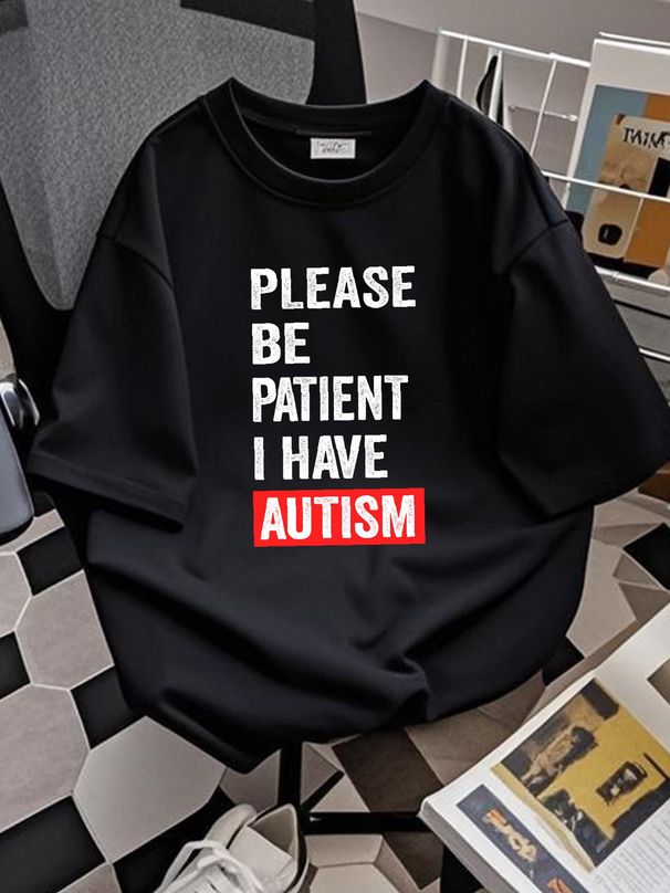 Please Be Patient I Have Autism Collaboration Backpack Large Capacity Cute Foldable 3d Printing Stretched Graphic Fashion Streetwear Versatile_viptrois.com