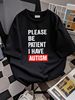 Please Be Patient I Have Autism Collaboration Backpack Large Capacity Cute Foldable 3d Printing Stretched Graphic Fashion Streetwear Versatile_viptrois.com