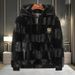 Men's Faux Fur Jacket Winter Thick Warm Coat Fashionable Faux Mink Collar Stylish Outerwear For Casual & Business_viptrois.com