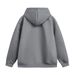 Zipper Pocket Decorated Hooded Sweatshirt Men, Loose Fit American Style Trendy Brand, Solid Color Versatile Cardigan_viptrois.com