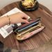 Women's Wallet & Men's Wallet Embroidered Thread Long Zipper Bag Clutch Bag Increase Mobile Phone Clutch Bag Large Capacity Coin Purse Tide._viptrois.com