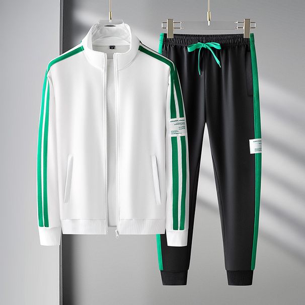 Men's Clothing Lightweight Sports Tracksuit Set Breathable Hoodie Jacket Jogger Pants For Gym, Running Casual Wear (Green/Blue/Black Sizes M-5XL)_viptrois.com
