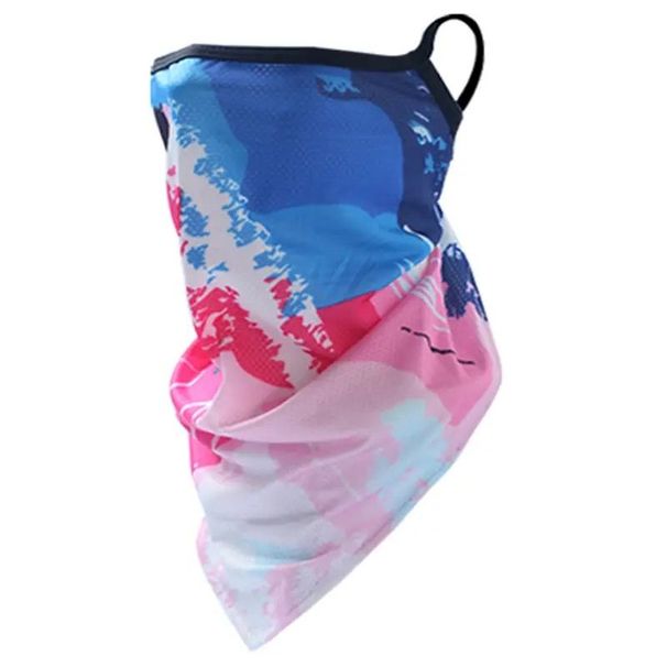 Cycling Face Mask Running Sun Protection UV Breathable Ear Hanging Triangle Scarf Unisex Mouth Nose Dustproof Neck Cover_viptrois.com