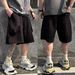 Modern Minimalist Men's Casual Shorts Versatile Loose Fit 5-Inch Inseam Athletic Style Comfort_viptrois.com