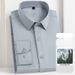 Men's Clothing Modal Stretch Long Sleeve Shirt - Wrinkle-Free, Breathable & Comfortable Business Casual Blouse, Soft Drape For Office & Everyday Wear_viptrois.com