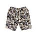 Men's Cartoon Bear Print Outdoor Wear Five Point Floral Shorts Trendy Brand New Summer_viptrois.com