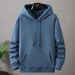 Pure Fleece-Lined Pullover Hoodie Plus Size Loose Fit Men's Super Soft Comfortable Winter_viptrois.com