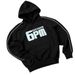 New RECORDS6PM Printed White Stripe Sleeve Hoodie Sweatshirt Sports Comfortable Loose Top_viptrois.com