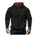 Pure Pure Cross-Border Spring And Autumn Men's Hoodie Zipper Multi-Pocket Embroidered Badge Pullover Sports Casual Sweatshirt_viptrois.com
