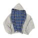 Splicing Double-sided Wear Cardigan Sweater Men's Spring And Autumn Niche Design Sense Trend American Retro Loose Hooded Jacket_viptrois.com