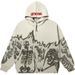 Y2K Millennium Round Neck Skeleton Sweatshirt Couple Style 2023 Autumn Winter New Long Sleeve Skull Hoodie_viptrois.com