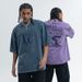 Washed Vintage Street Style Character Fun Print Cotton Short Sleeve T-Shirt Unisex Loose Fit Versatile Trendy_viptrois.com