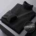 Fleece One-piece Fleece Men's Base Layer Shirt, High-neck Sweater, Men's Autumn And Winter Slimming Casual Lapel Thick Warm Knitted Sweater_viptrois.com