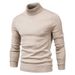 New Men's Sweaters For Autumn And Winter, Including Base Layer Sweaters, Slimming High-neck Casual Knitted Sweaters And Thread Sweaters_viptrois.com
