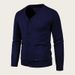 Men's Slim Fit V-Neck Knit Cardigan - Lightweight Solid Color Sweater, Casual & Versatile Thin Pullover For Spring & Autumn_viptrois.com