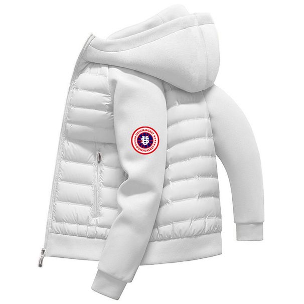 Men's Clothing Lightweight Logo Hooded Puffer Jacket - Oversized Streetwear Coat, Minimalist Design_viptrois.com