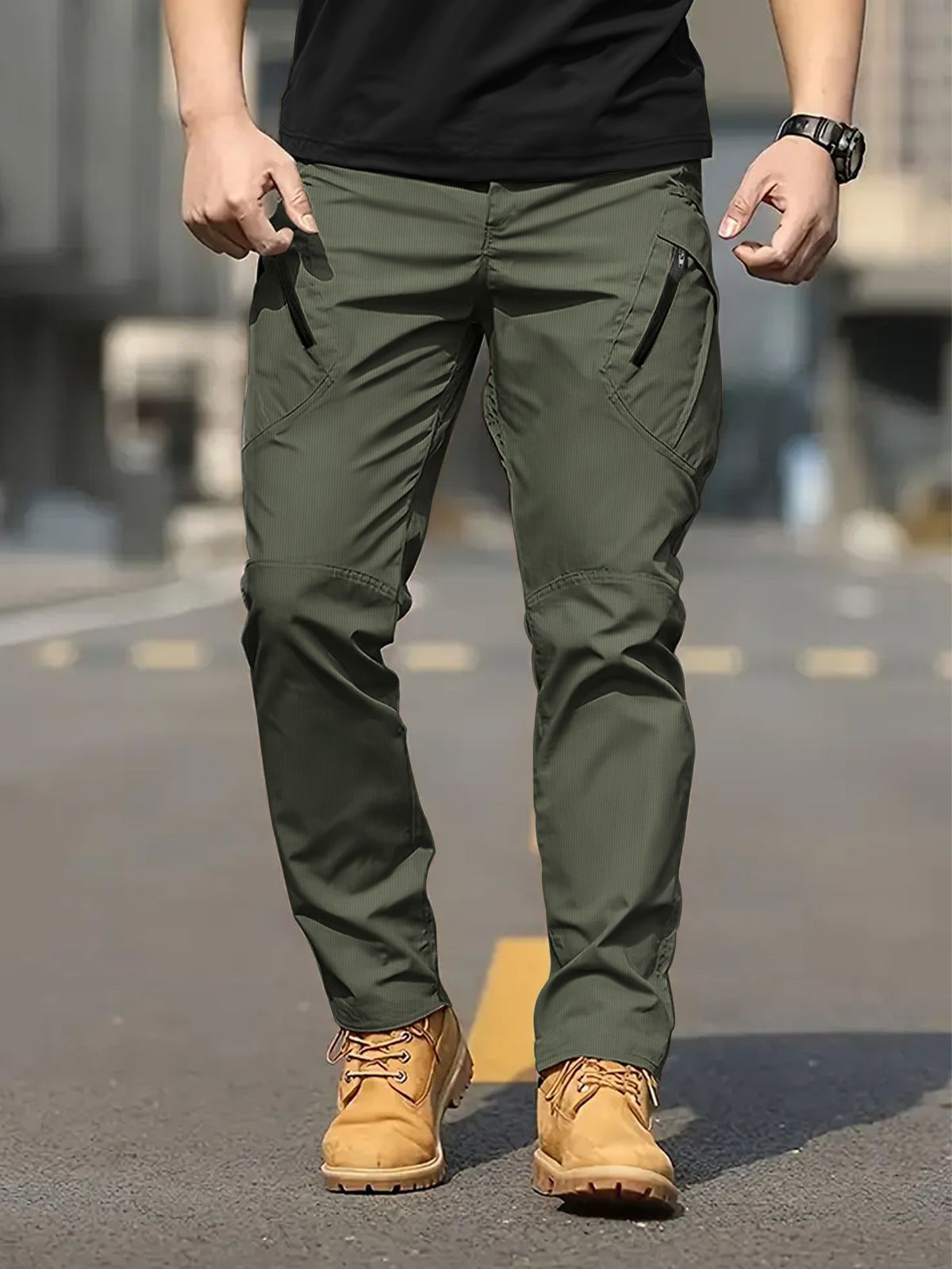 Men's Clothing Tactical Pants Men's Spring And Summer New Workwear Casual Pants Outdoor Functional Straight Training Pants_viptrois.com