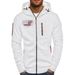 Men's Zip-Up Hoodie – Lightweight Sportswear With Breathable Polyester, Relaxed Fit & Adjustable Drawstring (5 Colors, S-XXXL)_viptrois.com