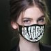 Halloween Expression Adult Cloth With Dustproof Printed Cotton Mask_viptrois.com