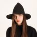 Unisex Cotton yarn wizard knitted Halloween witch hat spire foldable magic hat_viptrois.com