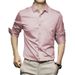 Men's Silk Satin Long Sleeve Dress Shirt - Wrinkle-Free & Machine Washable - Slim Fit Business Casual Shirt For Office & Formal Wear_viptrois.com
