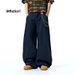 Streetwear Baggy Jeans For Men - Vintage Washed Denim Pants With Unique Scythe Cut, Loose Fit, Comfortable & Stylish For Urban Fashion_viptrois.com