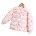Children's Clothing Girls And Children's New Round Neck Thick Padded Outerwear Warm Padded Jacket_viptrois.com