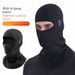 Unisex Winter Fleece Neck Gaiter Face Mask - Windproof Balaclava For Skiing, Cycling & Outdoor Activities - Black & Gray_viptrois.com