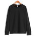 Carbon Brushed 300g Heavyweight Pure Cotton Autumn Winter Base Shirt Inner Layer Ribbed Cuff Long Sleeve T-Shirt Top_viptrois.com