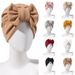 Stylish Head Wrap With Detachable Bow Versatile Cap For Women Fashion Headscarf_viptrois.com