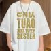 Large-size, Loose-fitting, Youthful, Cool, Trendy, American-style, High-end T-shirt, Short-sleeved_viptrois.com