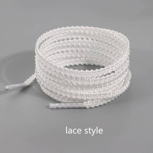 Lace-Up Ballet Style Shoelaces – Decorative Flat & Braided Laces For Sneakers & Casual Shoes (100-160cm, White Elegant Designs)_viptrois.com