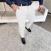 Cross-border European And American Casual Tro, Trendy Solid Color Slim-fit Men's Pants, Loose Straight-leg Suit_viptrois.com