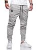 Four Seasons Straight Pants Men's Casual Sports Cotton Tethered Foot Tie Wear-resistant Overalls_viptrois.com