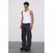 Men's Clothing Cleanfit Retro Snowflake Washed Jeans For Men Heavy Duty Distressed Ripple Pleated Vibe Straight Pants_viptrois.com