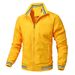 Men's Lightweight Stand Collar Jacket - Waterproof Windbreaker With Multi-Pockets, Slim Fit Zippered Casual Coat For Spring/Fall_viptrois.com